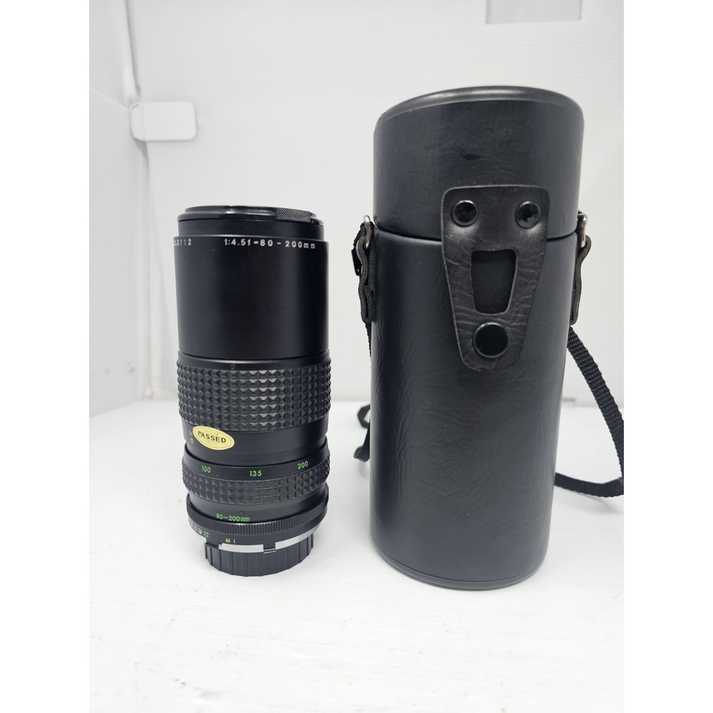JCPenney Multi Coated Optics 55mm 1:4.5f 80-200mm‎ Manual Focus Lens W/ Case